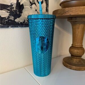 Starbucks Metallic Blue Studded Tumbler